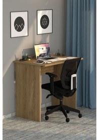 Resim Yağmur Çalışma Masası Çam Antrasit 