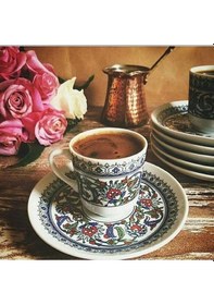 Resim Eslim Kahve Fincanı Çok Şık Mavi 