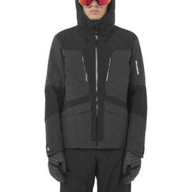 Resim Salomon Spark Erkek Siyah Kayak Ceketi 