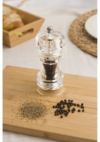 Resim Akrilik Tuz - Karabiber Baharat Değirmeni Öğütücü 14 CM 