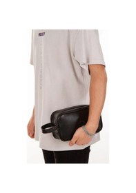 Resim Newish Polo Erkek Siyah Deri Portföy Clutch Traş Kozmetik Bakım Ve Günlük El Çantası New277 Kahverengi 