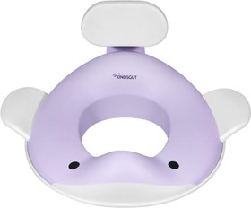 Resim Balina Tasarımlı Çocuk Klozet Adaptörü Kaymaz, Ergonomik, Zararsız Malzeme - Lila 