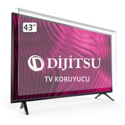 Resim Bestekran Dıjıtsu 43ds7770 Tv Ekran Koruyucu 43" Inç Tv Ekran Koruyucu Şeffaf Paneli 