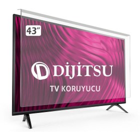Resim Bestekran Dıjıtsu 43ds7770 Tv Ekran Koruyucu 43" Inç Tv Ekran Koruyucu Şeffaf Paneli 