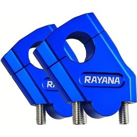 Resim Ronglight Blue Cnc Alüminyum Alaşım Motosiklet Gidon Yükseltici Modifikasyon Parçaları 