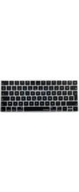 Resim Mcreative F Klavye Apple Magic Keyboard-2 A1644 (F-Türkçe) ile Uyumlu Klavye Koruyucu Daktilo Tipi Siyah 