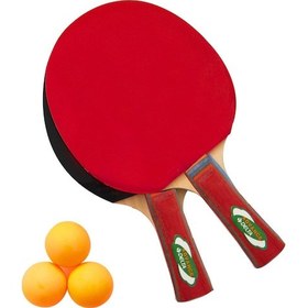 Resim Delta Masa Tenisi Seti - 2 Masa Tenisi Raketi + 3 Pinpon Topu 