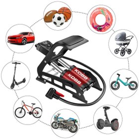 Resim Genel Markalar KB5402D Çift Pistonlu Dokunmatik Dijital Basınç Göstergeli Ayak Pompası + Taşıma Kılıfı 