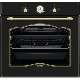 Resim Simfer 7349 - 3325 - 9612 Retro Siyah Ankastre Set 