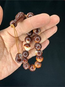 Resim Efe Boy Maskot Şak Şak Tesbih Akrilik Kahverengi Büyük Boy T-719 