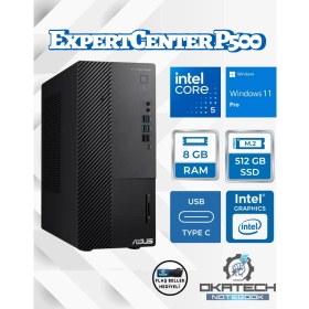 Resim Asus Expertcenter P500MV-C52108512B0D Core 5-210H 8gb Ram Ddr5 512GB SSD WİN11PRO Masaüstü Bilgisayar+Usb Bellek 