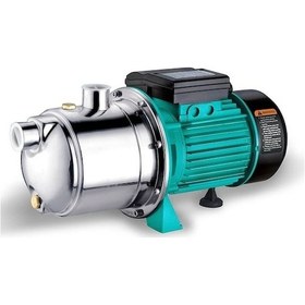 Resim Syjet100 1 Hp İnox Ss 304 Paslanmaz Çelik Gövdeli Ve Fanlı Krom Milli Jet Su Pompası 