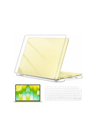 Resim Novstrap Apple Macbook Neo 13 İnç A18 Çip A3404 İle Uyumlu Parlak Kılıf Seti + Şeffaf Klavye Koruyucu +nano Ekran Koruyucu Film 