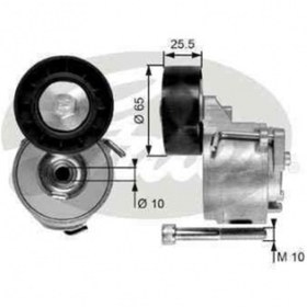 Resim GATES ALTERNATOR GERGI RULMANI FIAT BRAVO II DOBLO PRATICO LINEA GRANDE PUNTO FREEMONT SEDICI STILO 1.6 2. 