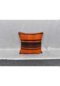 Resim Zehra Abla Halı Yeni El Dokuma Dekoratif Kilim Kırlent Yastık Kılıfı 6422 Çok Renkli 