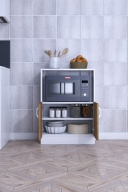 Resim rafineritasarım Rafineri Makro Dolap Çok Amaçlı Mikrodalga Fırın Dolabı 