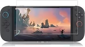 Resim ARVALOLET TEMPERTE CAM REPORTEKER Switch 2 için Çizilmez Şeffaf HD Şeffaf Ekran Koruyucu Parmak İzi Önleyici Oyun Ekranı Koruyucu Film Switch 2 için Parlama Önleyici 