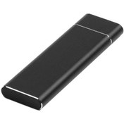 Resim 1tb Type-c Mobil Katı Hal Sürücüsü Taşınabilir Usb3.1 Arayüzü Ssd Darbeye Dayanıklı Alüminyum Alaşımlı Katı Hal Sürücüsü Siyah 