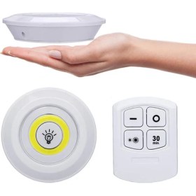 Resim Nanopro Uzaktan Kumandalı 3'lü Spot LED Lamba Kablosuz Pilli Işıldak 