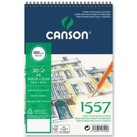 Resim Canson 1557 Resim Ve Çizim Blok 180 GR A5 20 YP Üstten Spiralli 