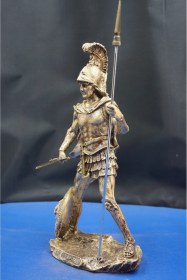 Resim Antik Yunan Mitolojisi Ares Heykel Biblo Savaş Tanrısını Yansıtan Dekoratif Aksesuar 27 Cm Altın 