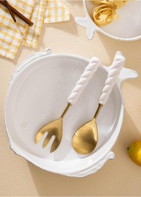 Resim The Mia Fish Salata Kasesi 28 Cm Beyaz 