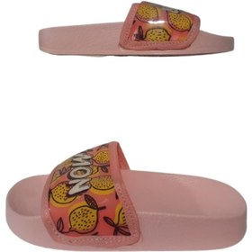 Resim GEZER Kız Çocuk Pembe Sarı Limonlu Ultra Hafif Günlük Terlik gzeer10-11 