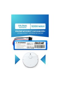 Resim Xiaomi Mi Robot Vacuum S10 Plus Uyumlu Batarya Standart Kapasite 5200mah Robot Süpürge Pil B105 