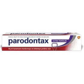 Resim Parodontax Ultra Temizlik Florürlü Diş Macunu 75 Ml X 3 Adet Beyazlık 