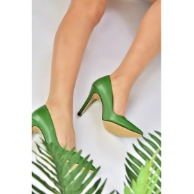 Resim Fox Shoes Yeşil Ince Topuklu Kadın Stiletto L253971509 