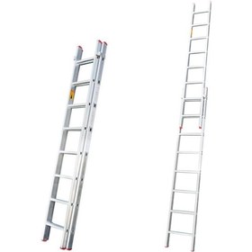 Resim Iki Parça Sürgülü Ptt Tipi Alüminyum Merdiven 2X3=6 Metre Asm.03 
