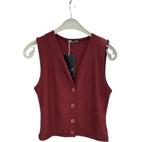 Resim Hasenna 1041 Yelekli Pantolon Takım Bordo 