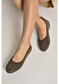 Resim Fox Shoes Y820411004 Kahverengi Triko Kumaş Kadın Babet Kahverengi 