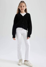 Resim DeFacto A2298A8/BK27 Defacto Kız Çocuk Hırka BLACK 