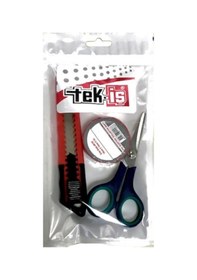 Resim Tek-iş Maket Bıçağı , Izole Bant , Makas Seti 3 Parça 