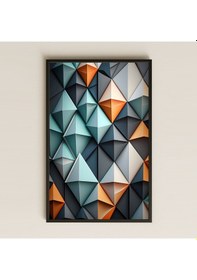 Resim Geometrik 3d Desen Şeffaf Pleksi Tablo 