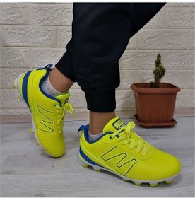 Resim Jump 28843 Sarı-lacivert Krampon Çim Saha Çocuk Futbol Ayakkabı 001 