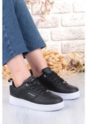 Resim M.p 252 6049 Rahat Hafif Orijinal Ürün Kadın Sneaker Spor Ayakkabı Siyah - Beyaz 