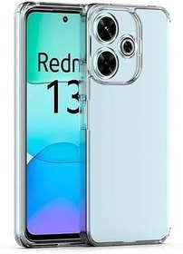 Resim Zore Xiaomi ile uyumlu Redmi 13 4G Kılıf Zore Süper Silikon Kapak Şeffaf 