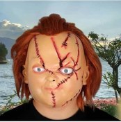 Resim Fastbuy Kalite Chucky Maskesi Yetişkin Kostüm, Hayalet Temalı, Çocuk Oyun Kostüm Maske Diğer 