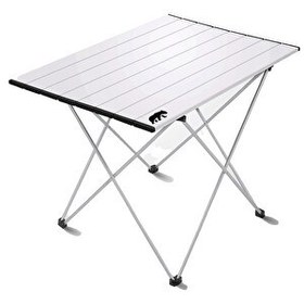 Resim Kamp Ayısı Orta Boy Alüminyum Çantalı Katlanabilir Kamp Ve Piknik Masası - Gri 66x47x51 CM 