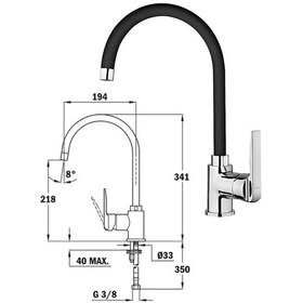 Resim Teka Stone 50 B-tg Siyah Granit Eviye + Teka In 995 Fn Siyah Kuğu Mutfak Bataryası Seti Siyah 