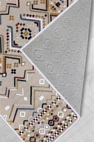 Resim Rovigo Dijital Baskı Yıkanabilir Kaymaz Taban Salon Halısı Rvg0557, Kahverengi, 180 x 300 