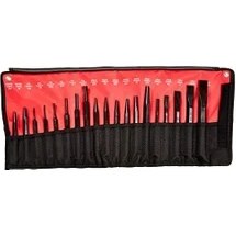 Resim 61019 Zımba ve Keski Seti, Siyah Oksit Kaplama, 19 Parça 