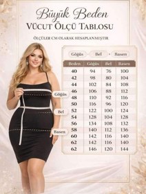 Resim angelino butik Büyük Beden Uzun Payet Yelek - Rahat Kalıp, Basen Gizleyen Model (40-62) ND4031 