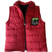 Resim Unisex Bebek Kırmızı Renk Mevsimlik Şişme Yelek Kırmızı 
