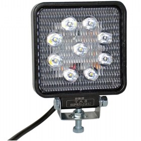Resim TAS 12-80v Çalışma Lambası Kare 9 Led 27w 106x106x35mm L1003 