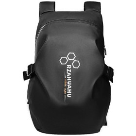 Resim Teltree Motor Bisiklet Çanta, Tam Kasklı Sırt Çantası, Su Geçirmez, Dijital Bölme, 30 21 50cm Büyük Hacim, Moto Turizm Ve Outdoor İçin Siyah 