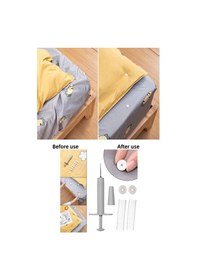 Resim Yorgan Kılıfı Sabitleme Seti Nevresim Klips Takımı Yatak Örtüsü P Gri 