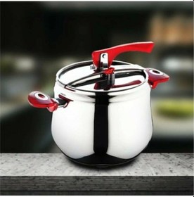 Resim Lines Çelik Güveç Düdüklü Tencere 6 Lt Kırmızı 